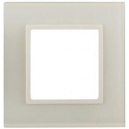 Рамка 1-м 14-5101-02 стекло Elegance сл. кость+сл. кость ЭРА Б0059167