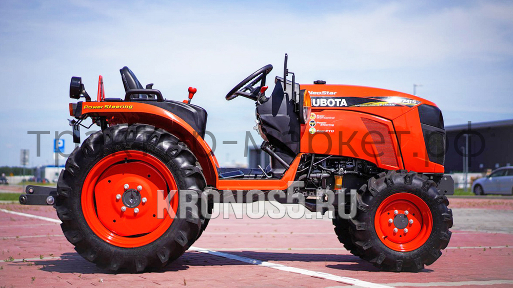 Трактор Kubota | Кубота B2741S 9+3 (Kubota India) STD agri 7.00-12 / 8.3-20 (с ПСМ)