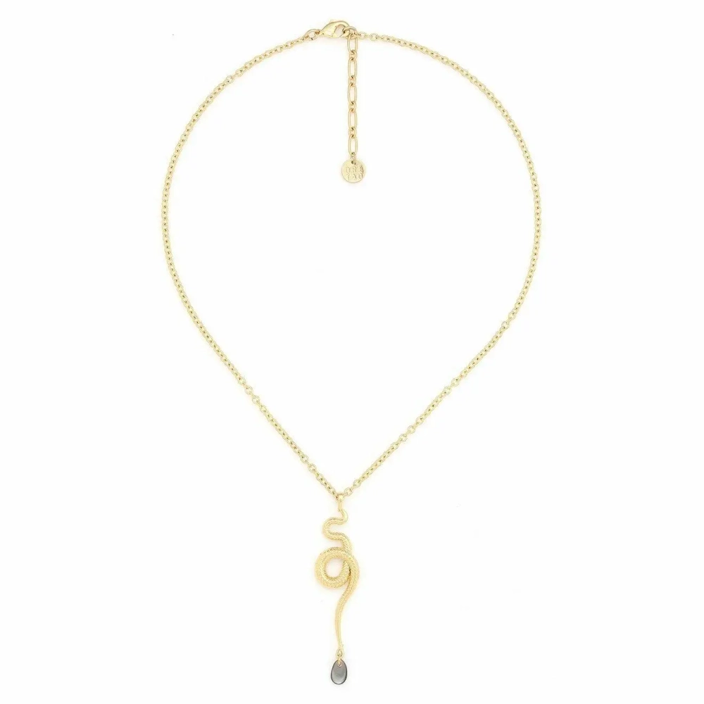 Колье ORI TAO, Venin, со змеей и перламутром, OT24.2-15-31783 (золотистый)