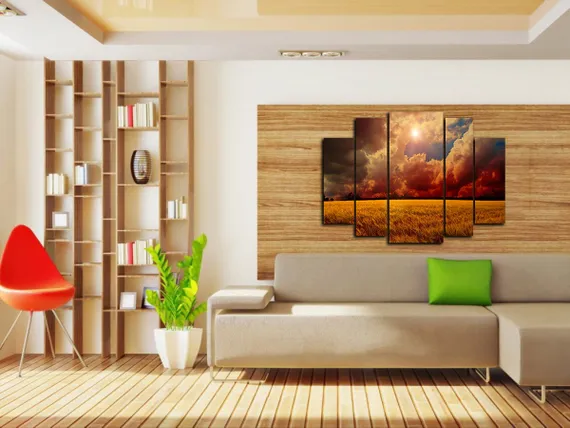Модульная картина "Красивый закат"