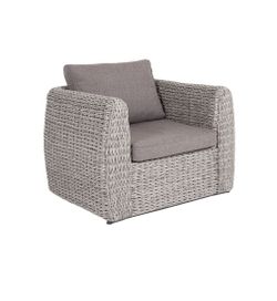 "Кальяри" кресло из искусственного ротанга (гиацинт), цвет серый