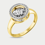 Кольцо женское из желтого золота 585 пробы с бриллиантами (арт. 01-13-5478-31-00)