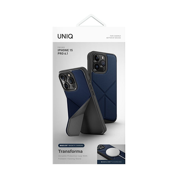 Чехол Uniq Transforma MagSafe для iPhone 15 Pro (IP6.1P(2023)-TRSFMBLU) Blue