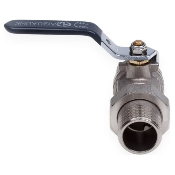 Кран шаровой AQUALINK со сгоном прямой ВН 3/4 ручка (5/60) купить в Москве и Московской области по низкой цене с доставкой по России — (1) Кран шаровой AQUALINK со сгоном прямой ВН 3/4 ручка (5/60) — (1)