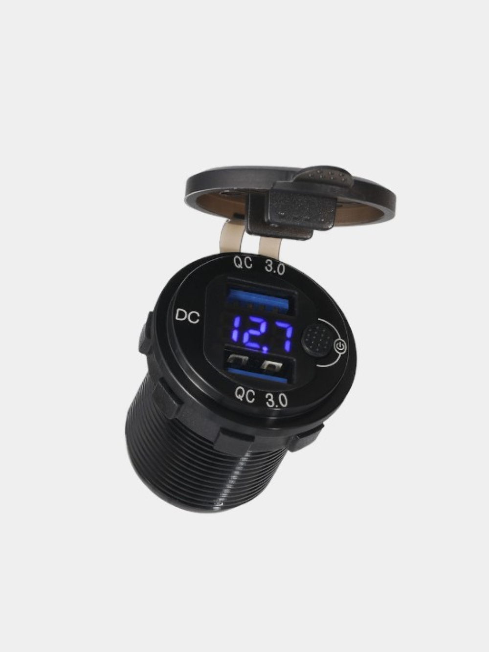 Разъём врезной, розетка в авто, 2 USB, Y12v-24.