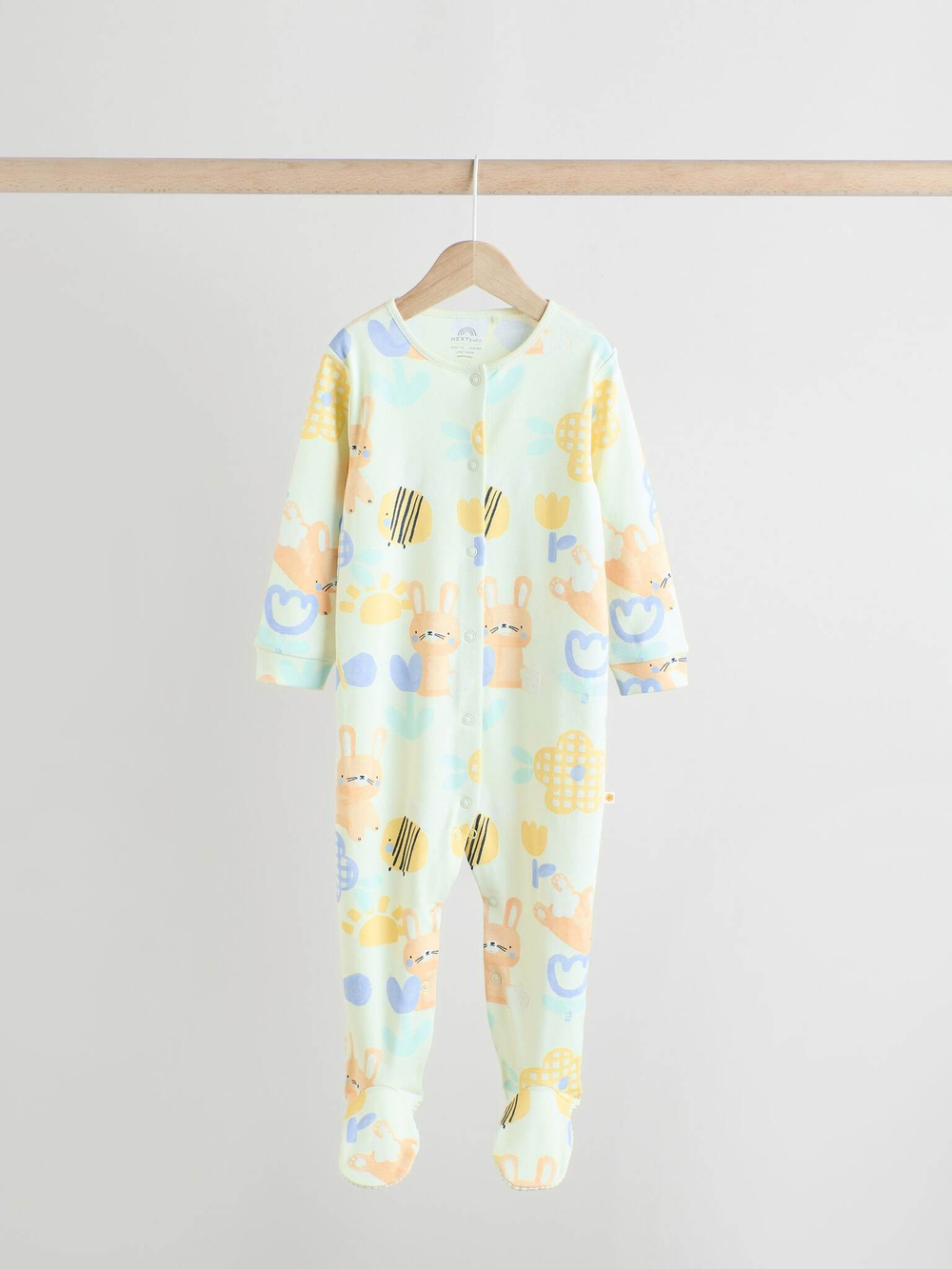 Комбинезон / Cлип для малышей Next E18-363, 5 шт., Светло-зеленый, Светло-желтый, Голубой