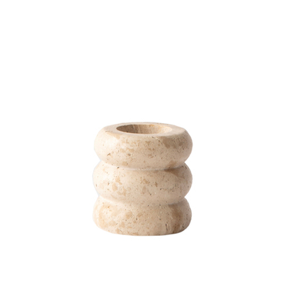 Подсвечник Tell Me More Travertine candle holder, M, травертин