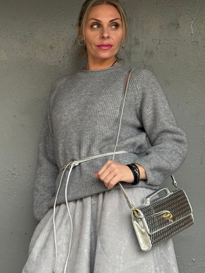 Клатч /серебряный