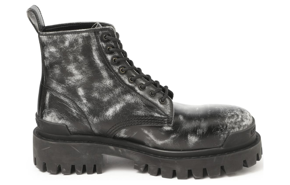 Balenciaga Distressed Effect Strike Boots