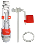 Арматура д/бачка ИНКОЭР с БОК (дл. кл.) 1/2 кнопка  (20/1шт)