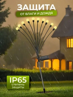 Светильник садовый на солнечной батарее уличный