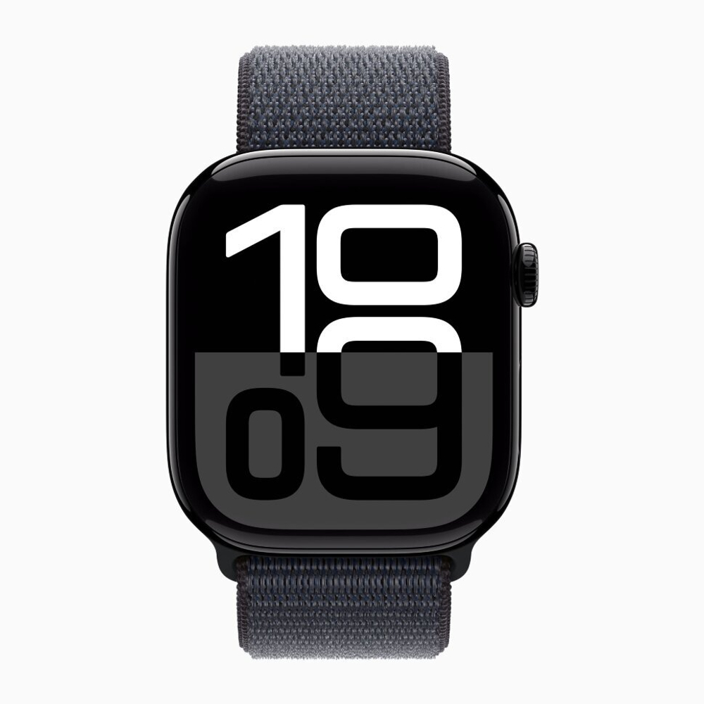 Часы Apple Watch Series 10 46mm Jet Black Aluminium Case, Sport Loop