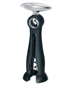 SALMA - Штопор с обрезателем фольги, черный (corkscrew)