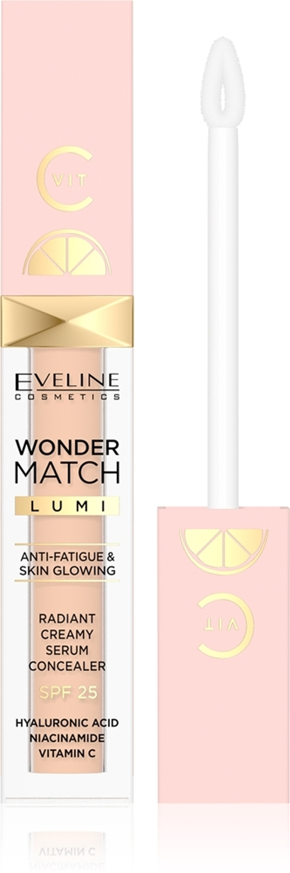 Eveline Cosmetics Wonder Match Lumi - осветляющий консилер SPF 25, 6,8 ml