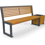 Скамейка Бонжур с цветочницей