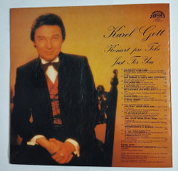 Винтажная виниловая пластинка LP Karel Gott Koncert Pro Tebe, Just For You (Чехословакия 1983)
