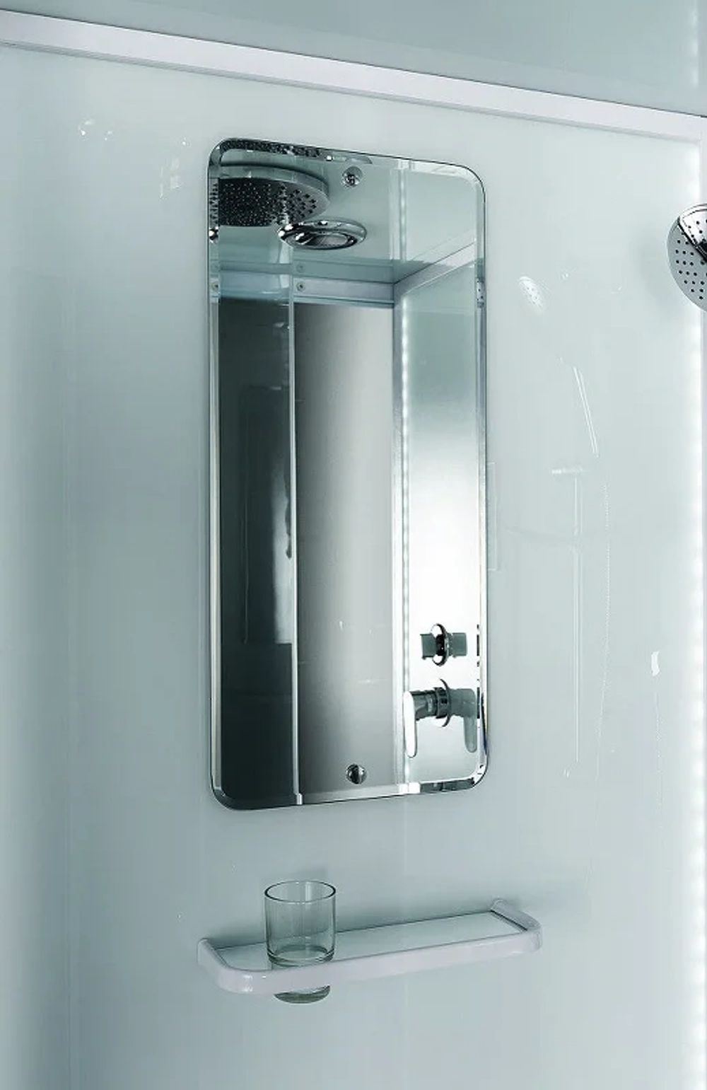 Душевая кабина Esbano (Эсбано) ES-L90CR, с низким поддоном, с электрикой и LED освещением, 90х90х210