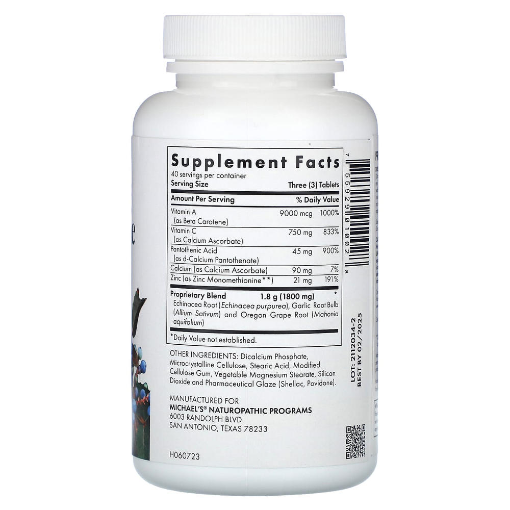 Michael's Health, Quick Immune Response, 120 вегетарианских таблеток