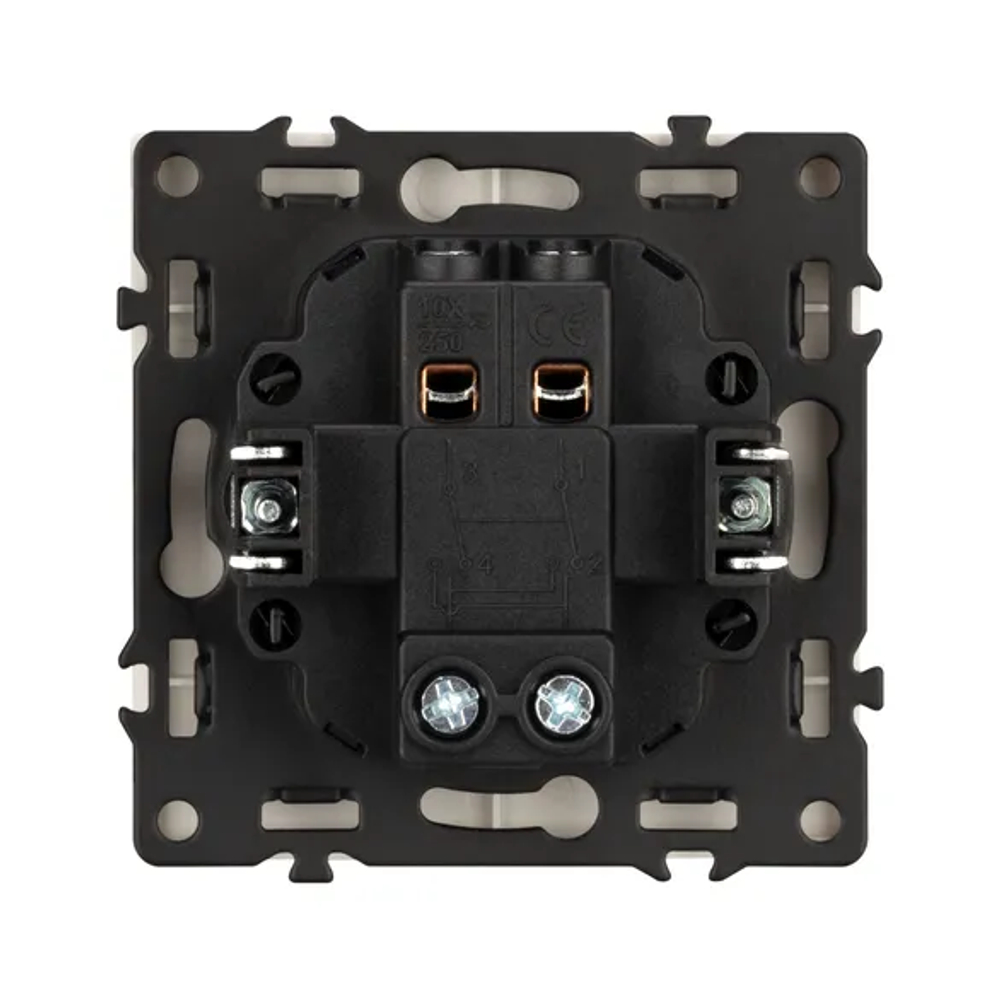 Механизм выключателя одноклавишный перекрёстный SWT-NOBE-MKX1-SFPL-IS (230V, 10A) (Arlight, -) 059429