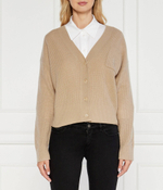 Хлопковый кардиган Tommy Hilfiger - коричневый(WW0WW42145)