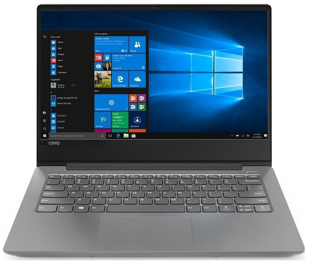 Ноутбук Lenovo Ideapad 330s-14AST. CPU: AMD A6 9225 2.6 ГГц, RAM: 4 ГБ, SSD: 128 ГБ, GPU: AMD Radeon R4, OS: Windows 11 Домашняя, Состояние: B1