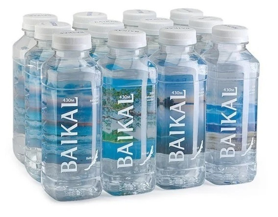 Вода BAIKAL430, глубинная из озера Байкал, негазированная, 0,45 л