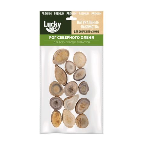 Lucky bits лакомство для собак Рога оленя 70г