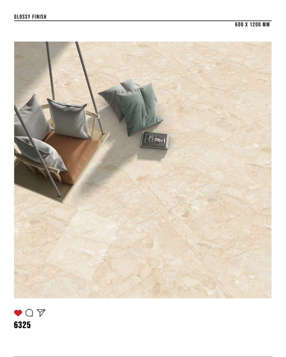 Керамогранит glossy №4 , 60х120, 6325
