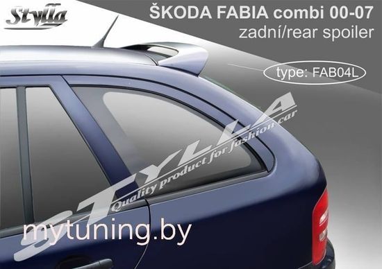 Спойлер V1 для Skoda Fabia combi