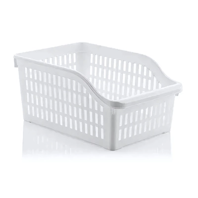 Корзинка для продуктов в холодильник белая 200*300*140 мм