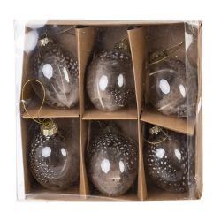 GAEM Набор из 6-ти изделий декоративных подвесных "Яйцо пасхальное" (6*9), L19 W19,5 H6 см