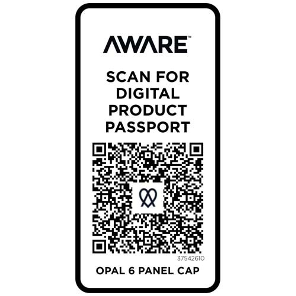 Opal с 6 панелями Aware™ кепка из переработанных материалов