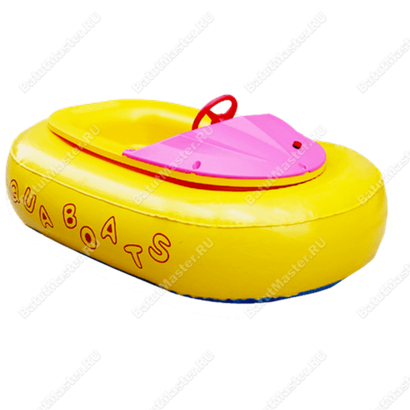 Электрическая бамперная лодка "Жёлтая" на магнитном ключе + аккумулятор
