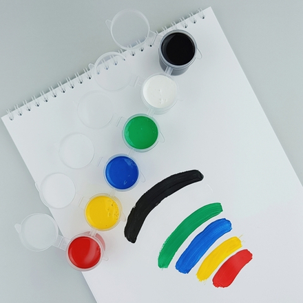 Краски акриловые 15мл*6 цветов в спайке (арт. K033)