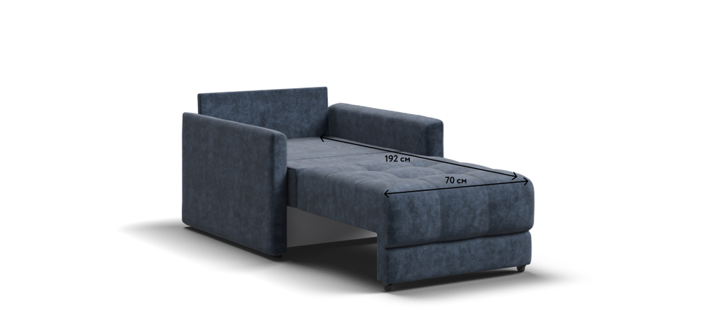 Босс Лофт кресло-кровать Велюр Роял синий