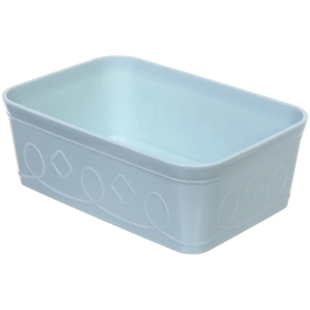 Контейнер для хранения «Пинто ФЛО», цвет аквамарин, 22*15*7,5см