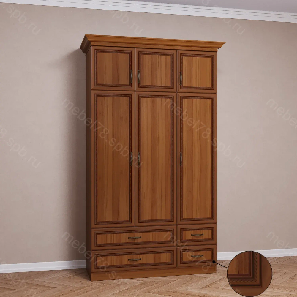 Шкаф распашной с антресолью 3/6