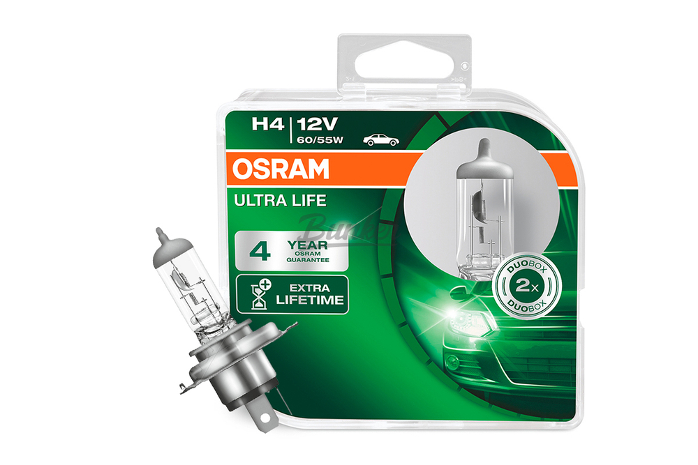 Галогеновая лампа Osram Ultra Life H4,12V