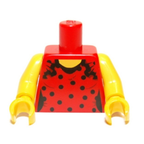 Женский торс с рисунком в чёрные точки 973pb1023c01