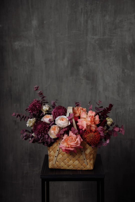 Лукошко с персиками размер L