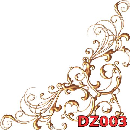 Фото обои - Декор под золото DZ003