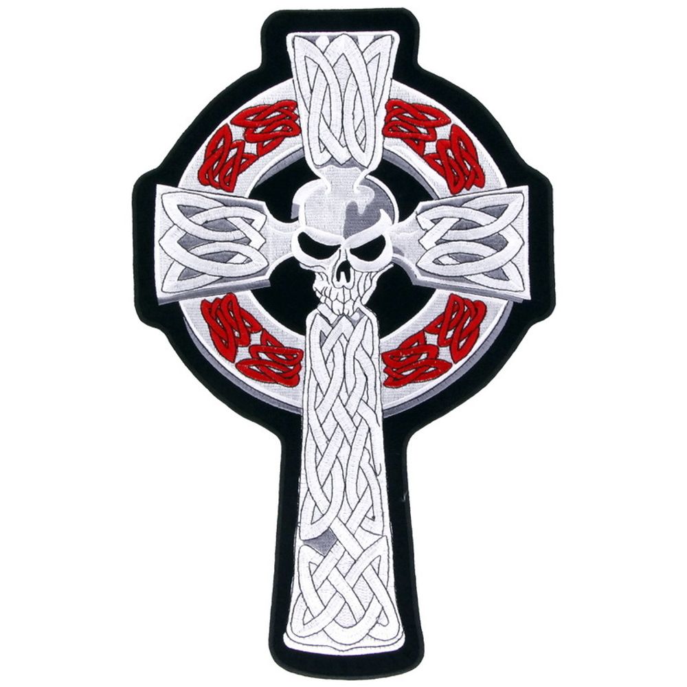Нашивка Крест кельтский с черепом