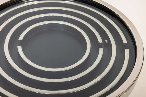 Кофейный столик &quot;Лабиринт&quot; серебро