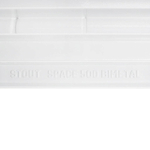 Радиатор биметаллический STOUT Space 500 - 10 секций (подключение боковое, цвет белый)