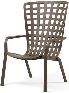 Лаунж кресло Folio пластиковое Nardi Италия Табак