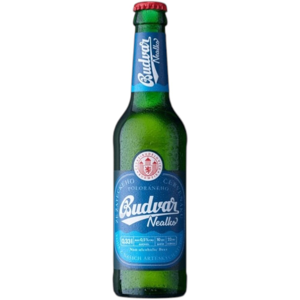 Пиво Budweiser Budvar on-Alcoholic 0,33 л. in glass
