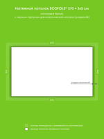 Натяжные потолки 5.2 м2, 19.7 м2, 13.7 м2