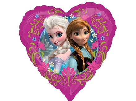 A 18 Сердце Холодное сердце / Frozen Heart S60 / 1 шт /, Фольгированный шар Б30