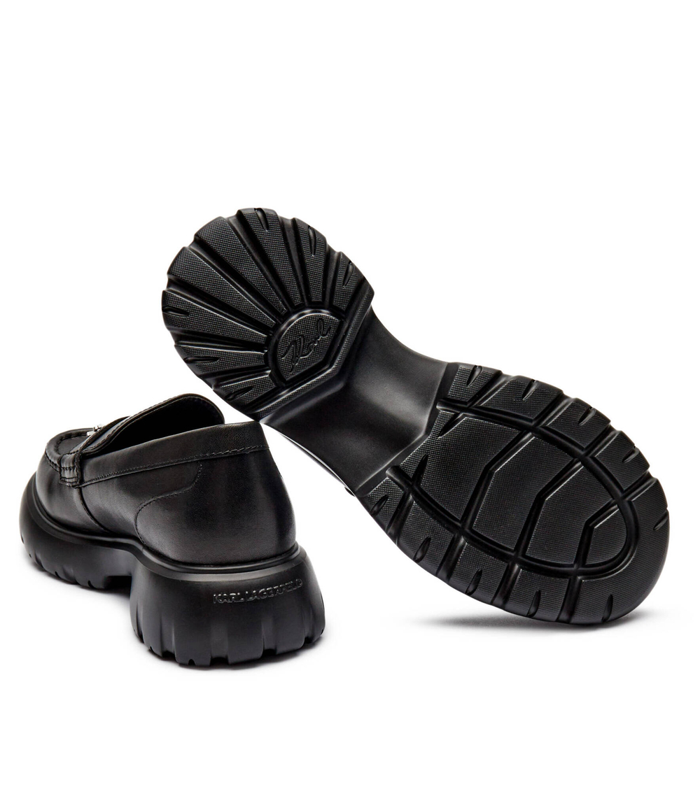 Кожаные лоферы Karl Lagerfeld - черный(KL42111)