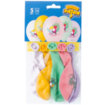 Шар латексный 35см Набор 5шт Тукан (Ассорти)